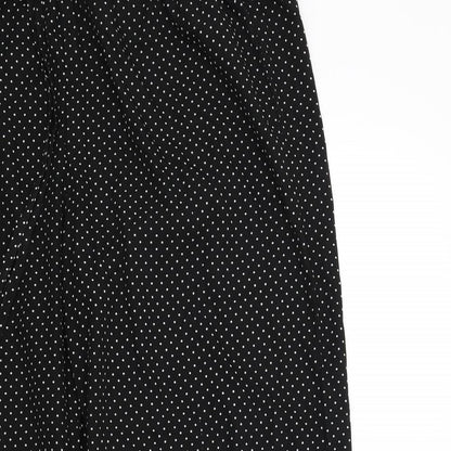 ORIGINALS Womens Black Polka Dot  Trousers  Size M L27 in