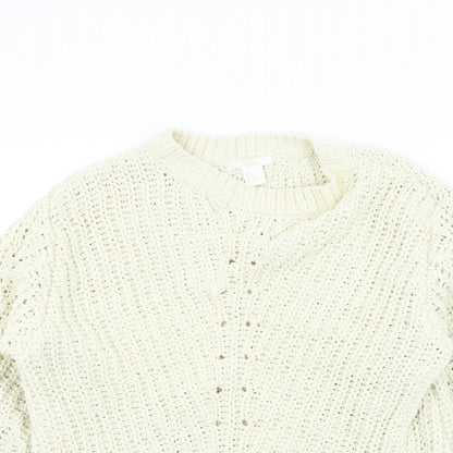 H&M Womens Beige   Pullover Jumper Size S