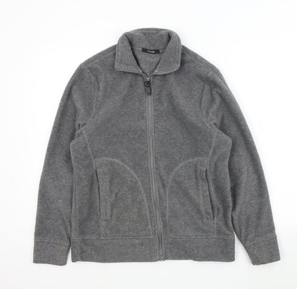George Womens Grey   Full Zip Jumper Size S