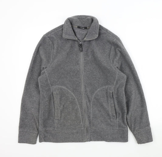 George Womens Grey   Full Zip Jumper Size S