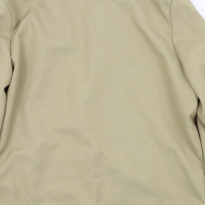 PAUL VADIM Womens Beige   Jacket Blazer Size 14