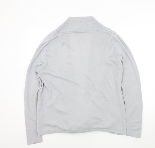 Boohoo Womens Grey   Cardigan Jumper Size L