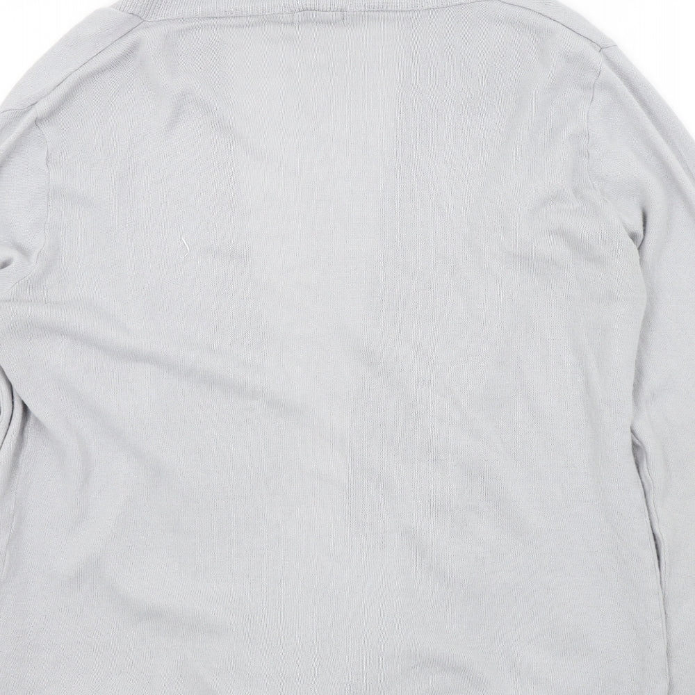 Boohoo Womens Grey   Cardigan Jumper Size L