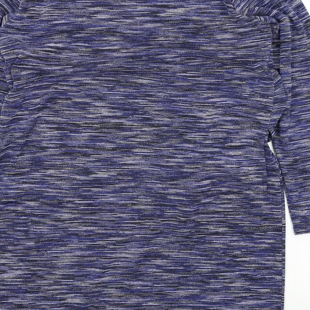 Preworn Womens Black Colourblock  A-Line  Size 18