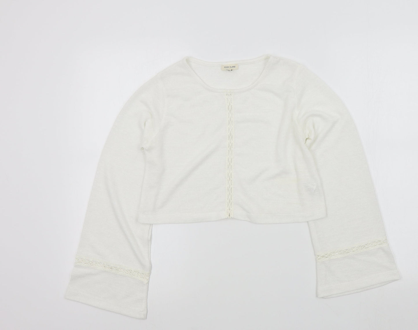 Womens UK Size 6 River Island White Pullover Jumper