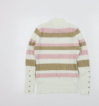 Womens UK Size 8 M&S White Pullover Jumper