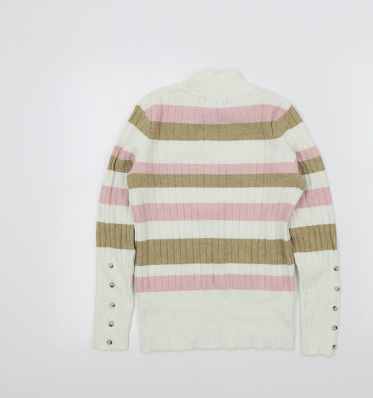 Womens UK Size 8 M&S White Pullover Jumper