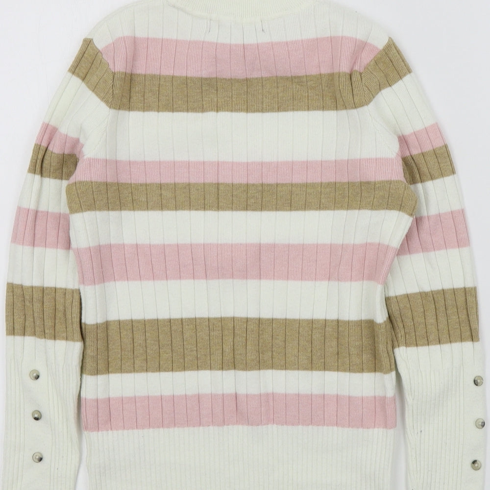 Womens UK Size 8 M&S White Pullover Jumper