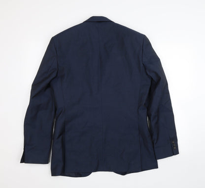 Mens UK Size 38 Karl Jackson Regular Blue Suit Jacket