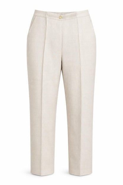 Womens UK Size 14 M&S Regular Fit Carrot Beige Trousers