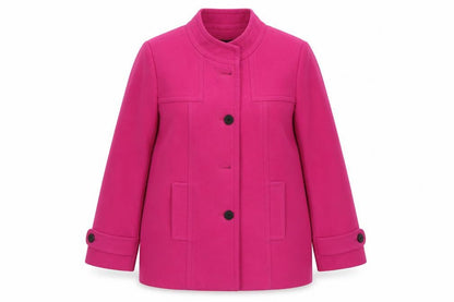 Warehouse Womens Pink   Overcoat Coat Size 14