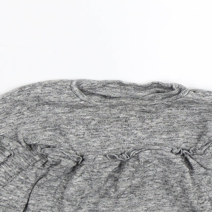 NEXT Girls Grey   T-Shirt Dress  Size 3-6 Months