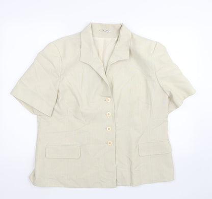 Berkertex Womens Beige   Jacket Suit Size 20