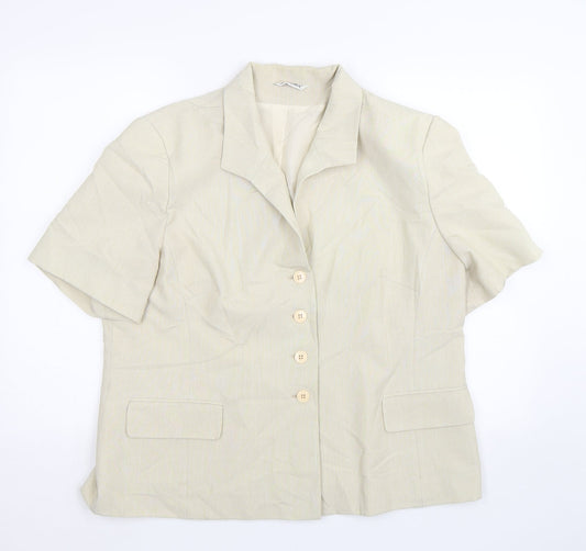 Berkertex Womens Beige   Jacket Suit Size 20