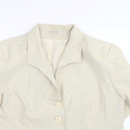 Berkertex Womens Beige   Jacket Suit Size 20