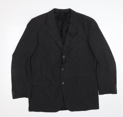 Mens UK Size 42 Copperstone Regular Black Suit Jacket