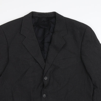 Mens UK Size 42 Copperstone Regular Black Suit Jacket
