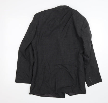 Dormeuil Mens Grey   Jacket Suit Size 46