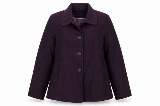 Womens UK Size 16 M&S Purple Overcoat