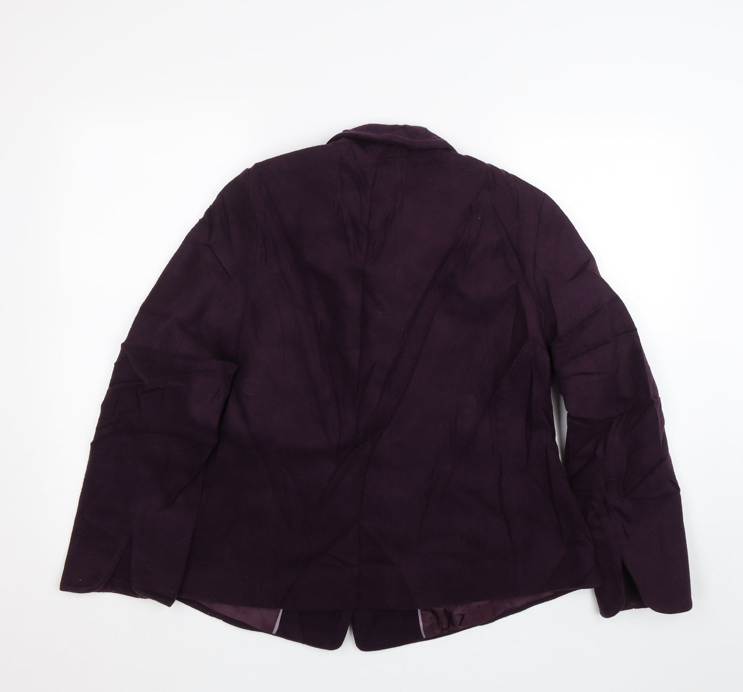 Womens UK Size 16 M&S Purple Overcoat