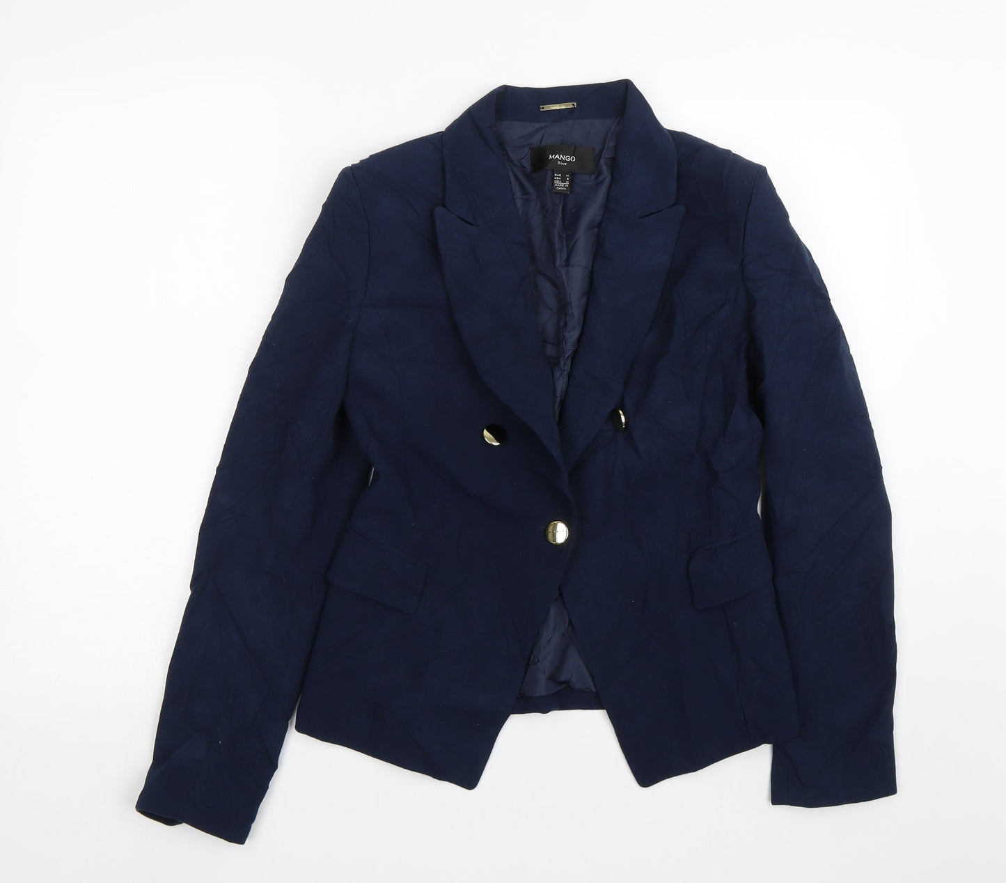 Mango Womens Blue   Jacket Suit Size S