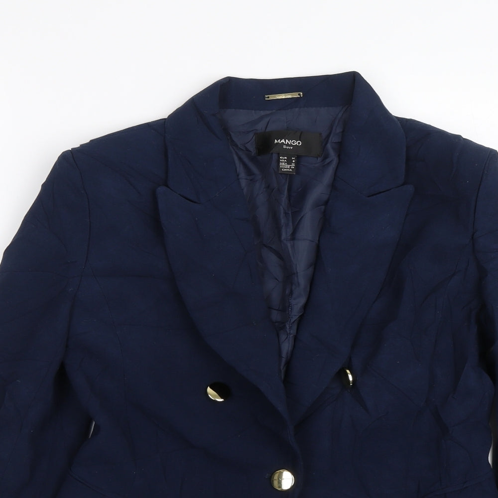Mango Womens Blue   Jacket Suit Size S