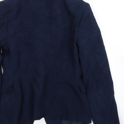 Mango Womens Blue   Jacket Suit Size S