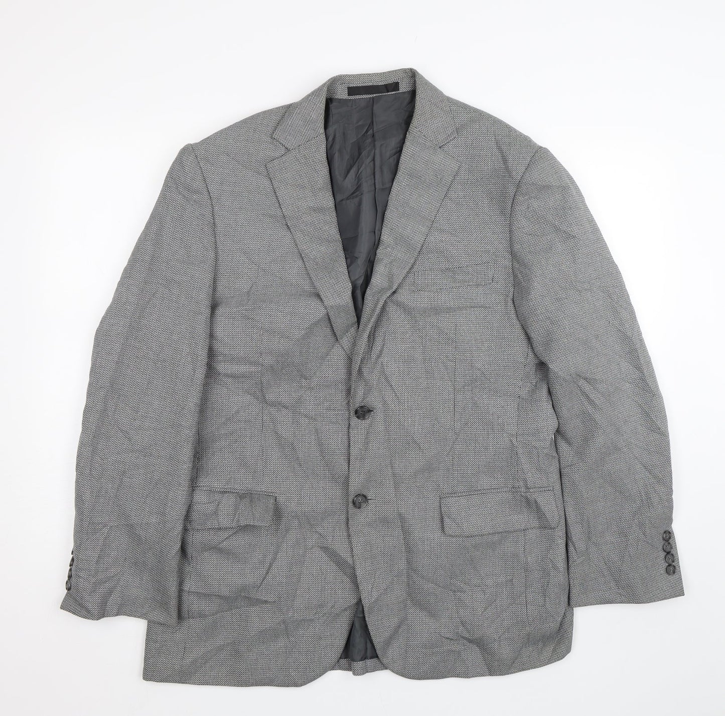 Mens UK Size M M&S Regular Grey Suit Jacket