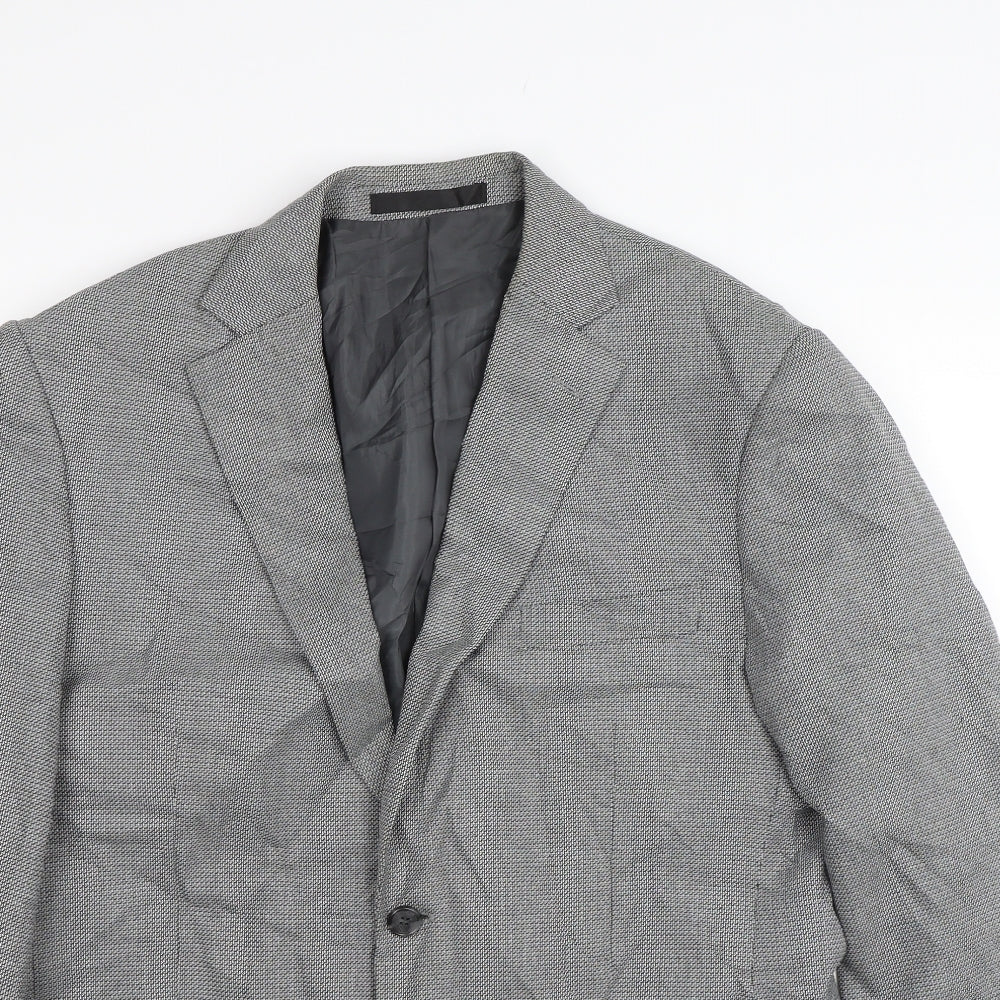 Mens UK Size M M&S Regular Grey Suit Jacket