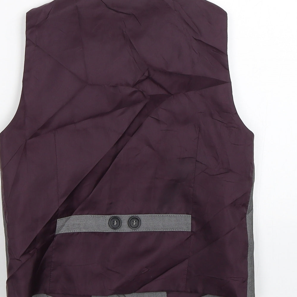 Next Boys Grey   Jacket Waistcoat Size 4-5 Years