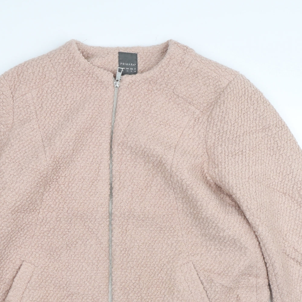 Primark Womens Pink   Overcoat Coat Size 16