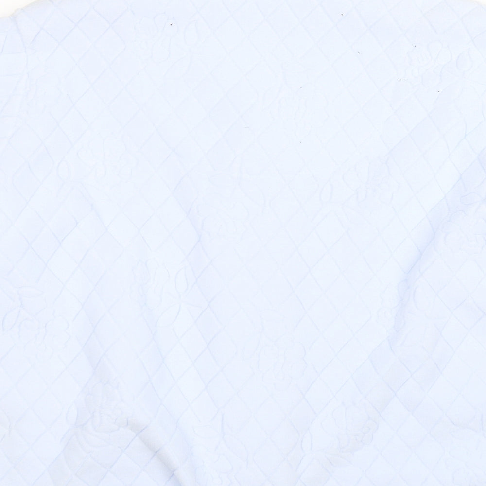 M&S Womens Blue Argyle/Diamond  Top Pyjama Top Size 12