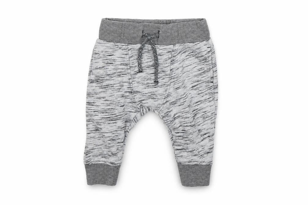 Front view of Next Baby Grey sweatpants, size 3-6, Months