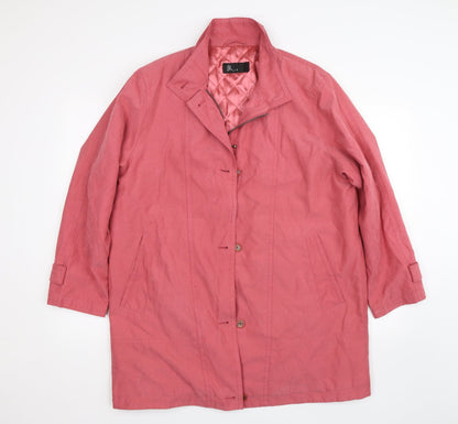 Womens UK Size 16 BHS Pink Overcoat