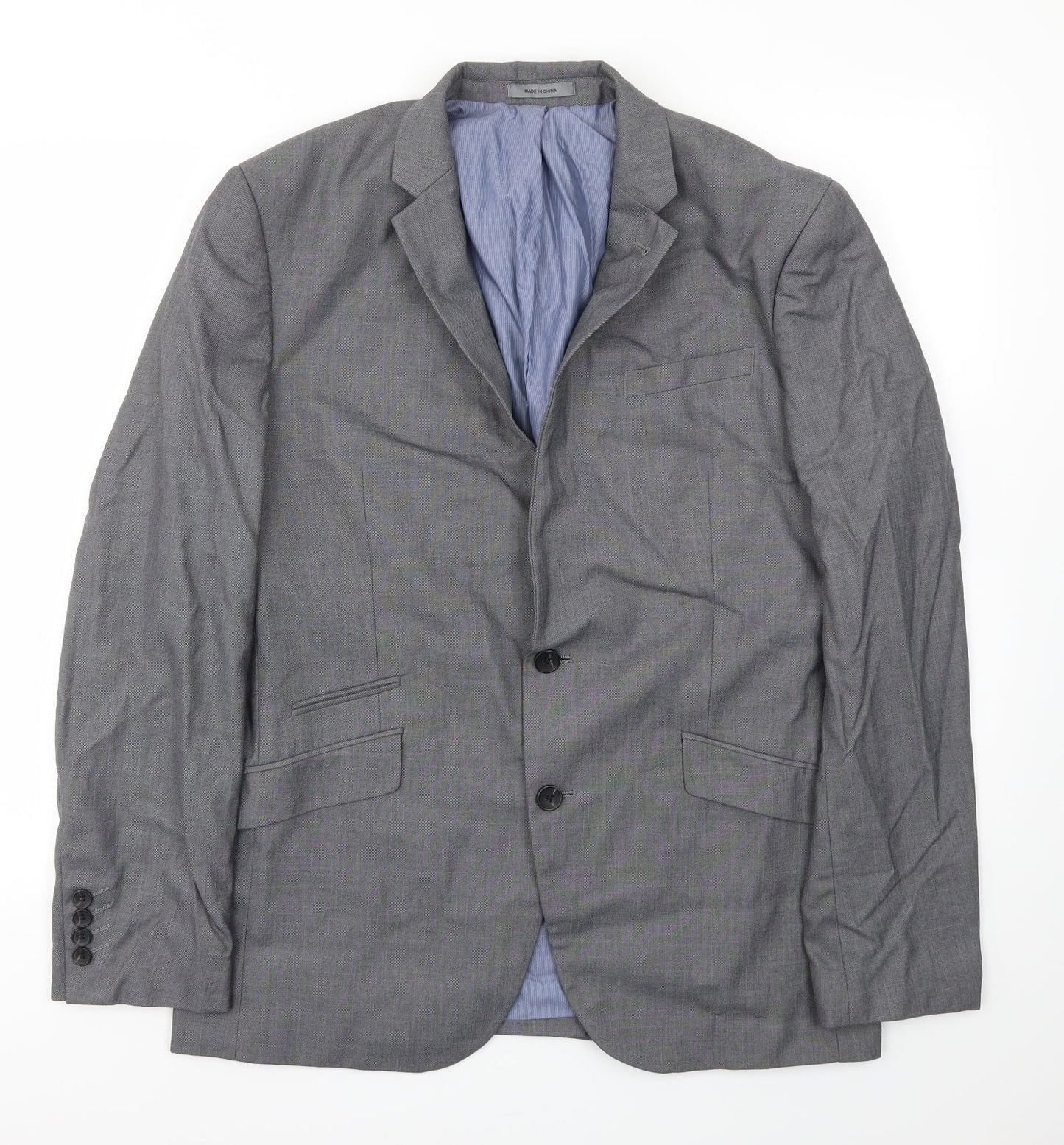 Mens UK Size 42 Cedar Wood State Regular Grey Suit Jacket