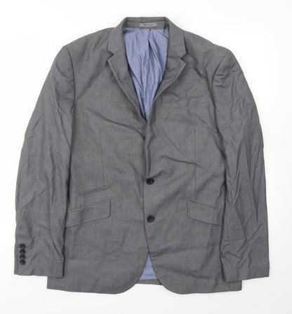 Mens UK Size 42 Cedar Wood State Regular Grey Suit Jacket