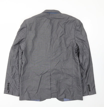 Mens UK Size 42 Cedar Wood State Regular Grey Suit Jacket