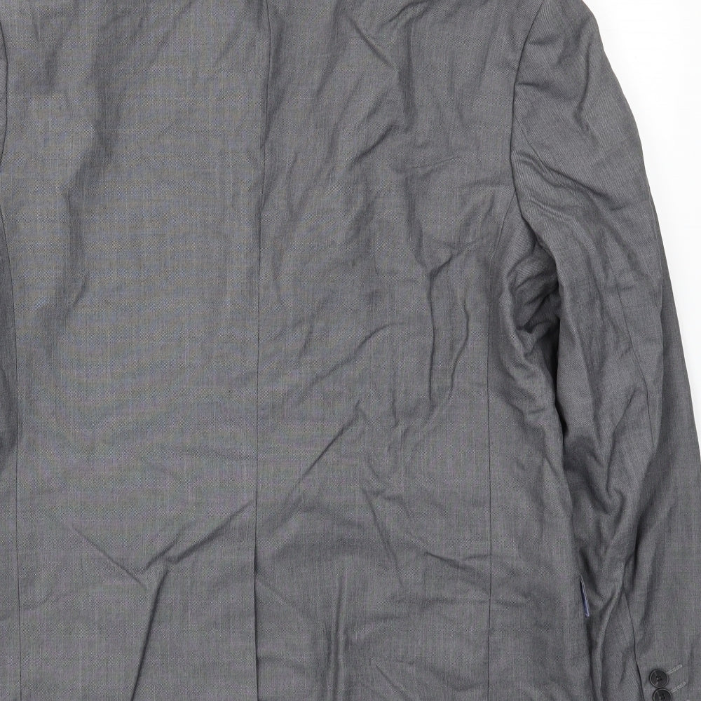 Mens UK Size 42 Cedar Wood State Regular Grey Suit Jacket