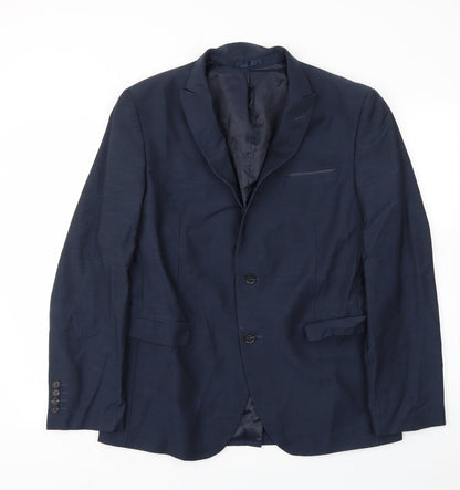Mens UK Size 42 Cedar Wood State Regular Blue Suit Jacket