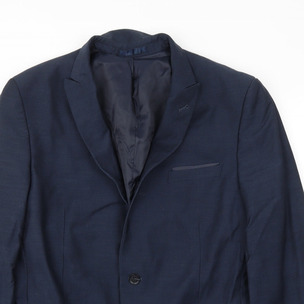 Mens UK Size 42 Cedar Wood State Regular Blue Suit Jacket