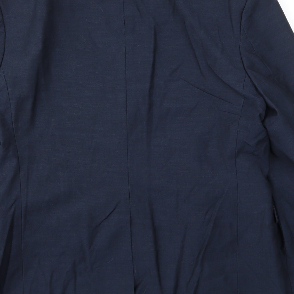 Mens UK Size 42 Cedar Wood State Regular Blue Suit Jacket