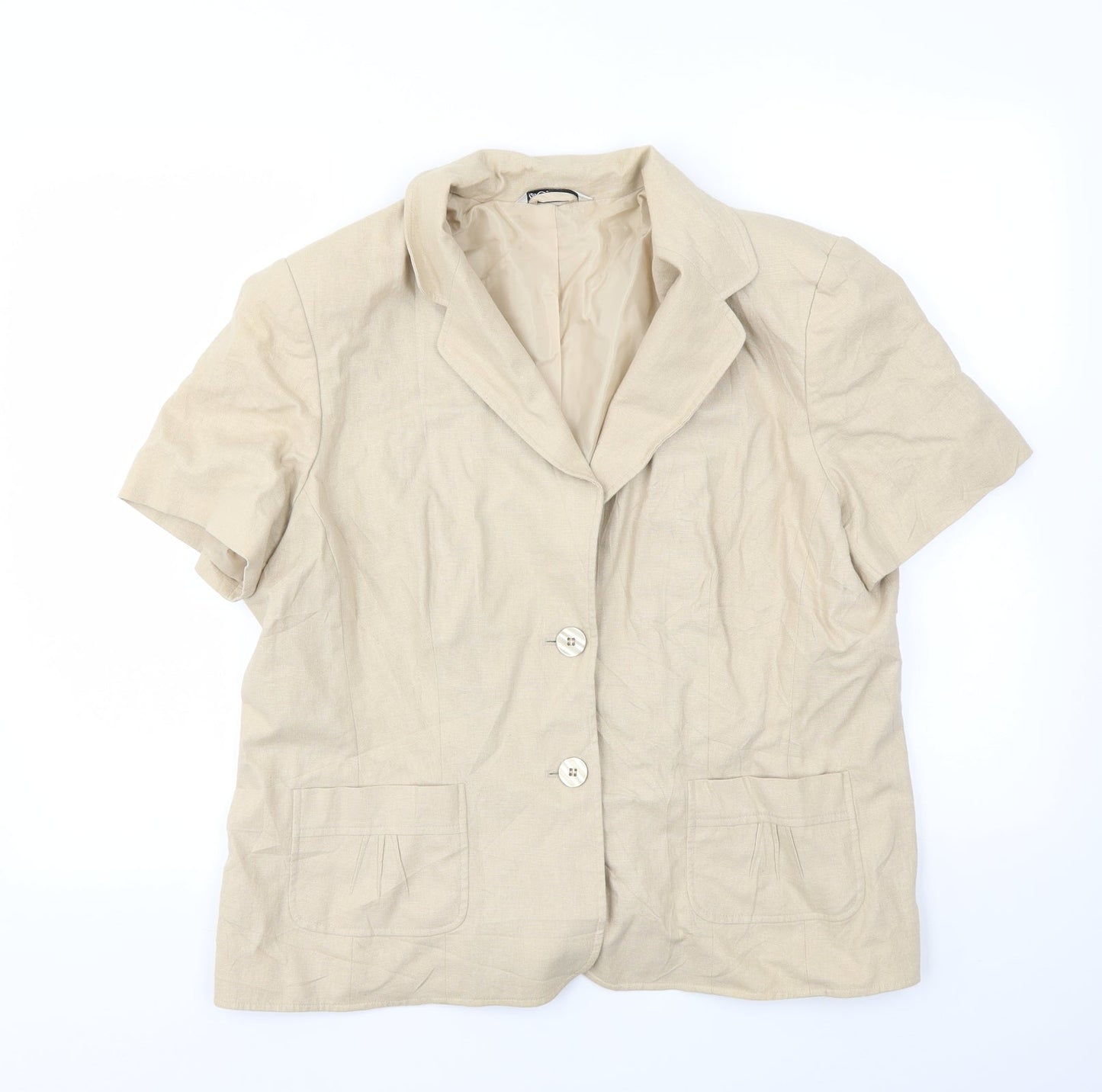 BHS Womens Beige   Jacket Blazer Size 20