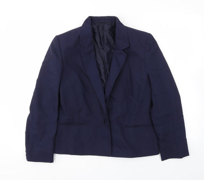St Micahel Womens Blue   Jacket Blazer Size 14