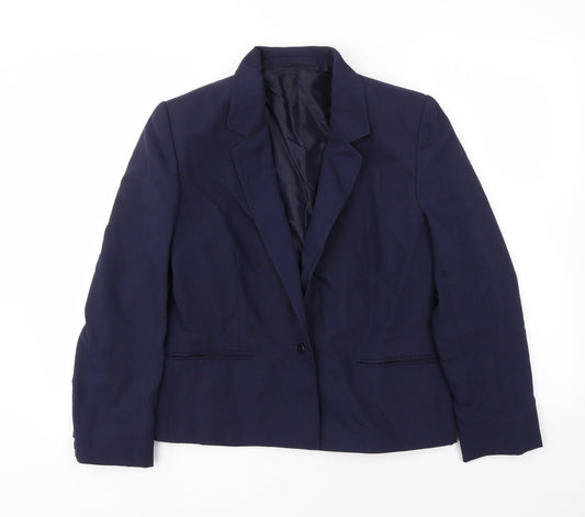 St Micahel Womens Blue   Jacket Blazer Size 14
