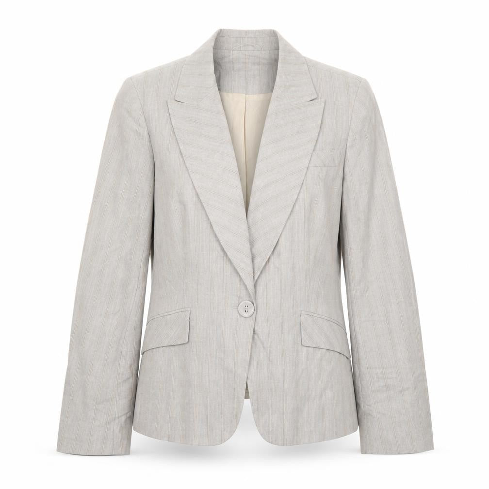 Womens UK Size 12 AMARANTO Regular Beige Blazer