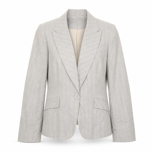 Womens UK Size 12 AMARANTO Regular Beige Blazer