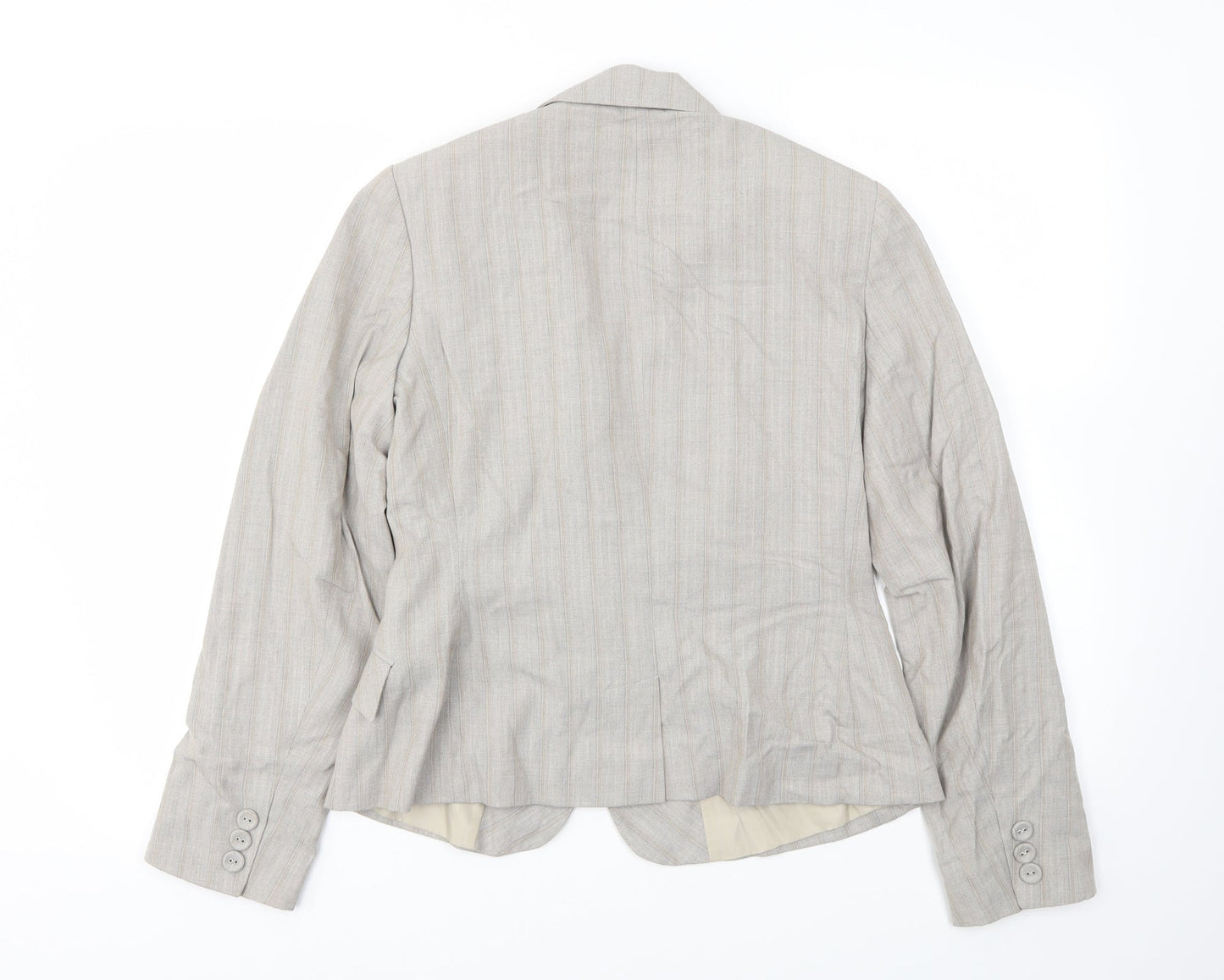 Womens UK Size 12 AMARANTO Regular Beige Blazer