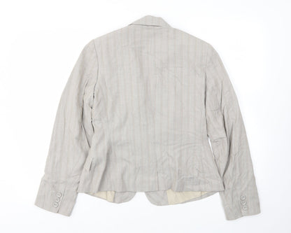 Womens UK Size 12 AMARANTO Regular Beige Blazer