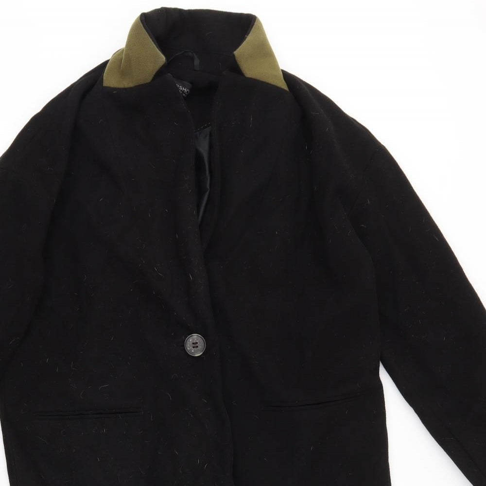 Topshop Womens Black   Jacket Coat Size 10