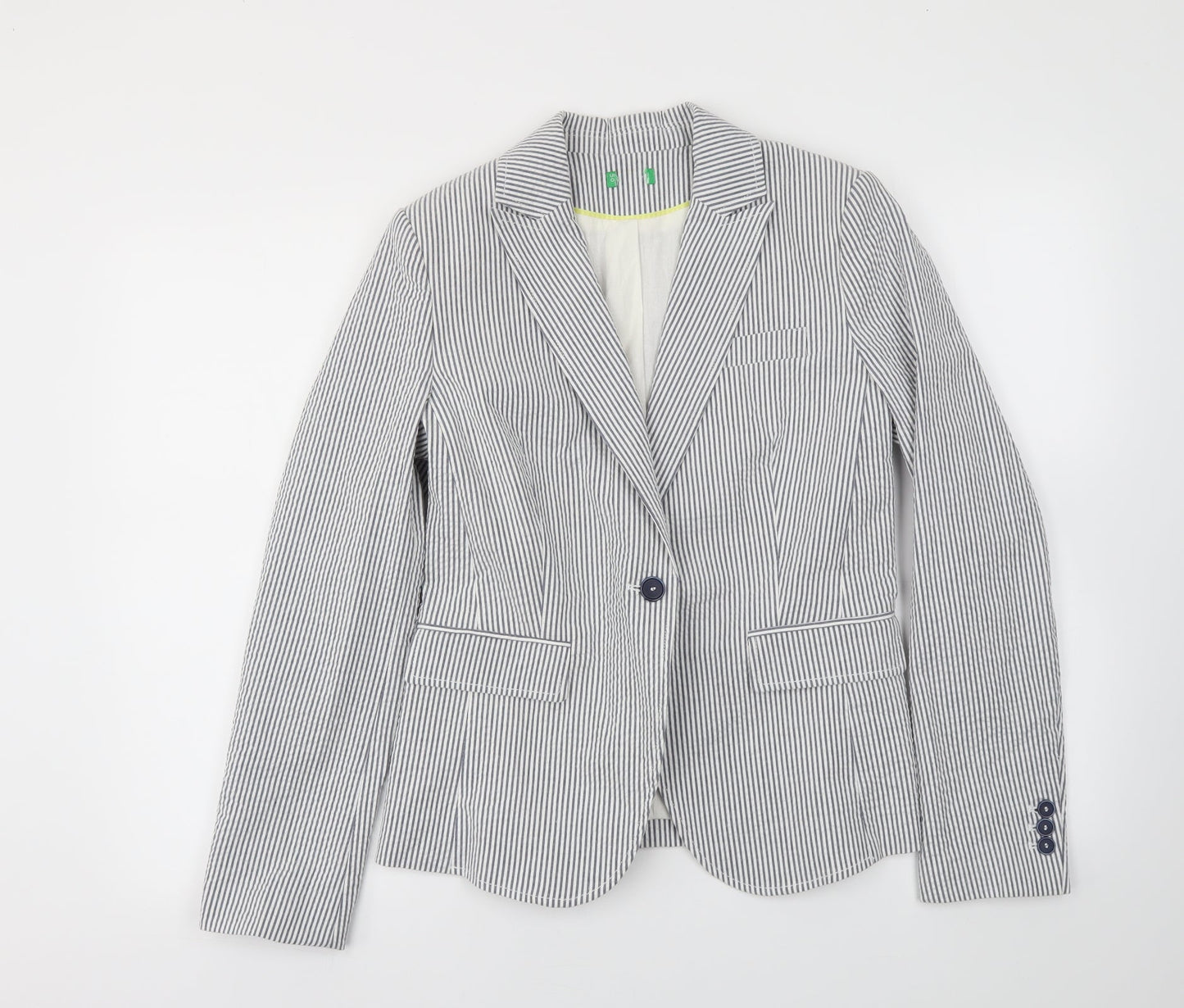 Womens UK Size 10 Preworn Regular Blue Blazer